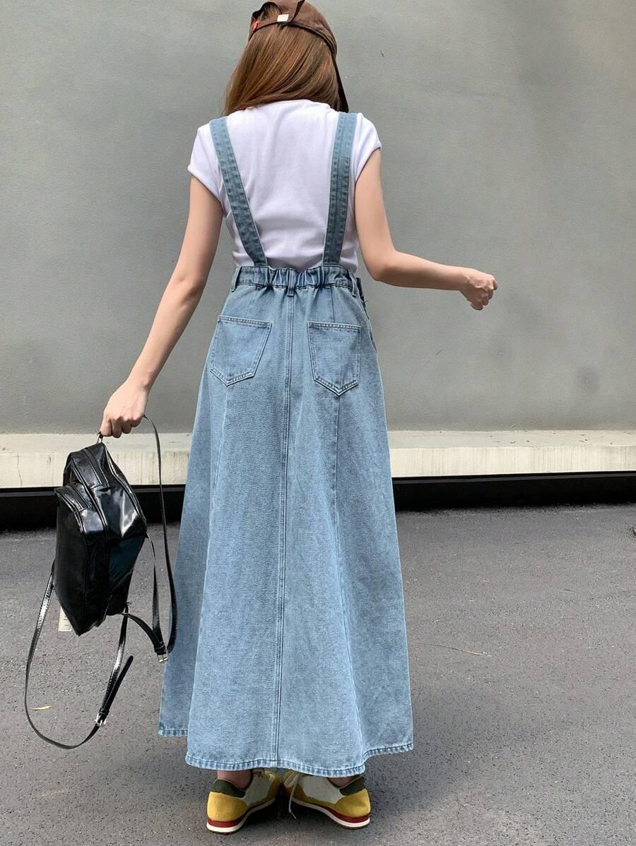 jeansowa maxi sukienka 