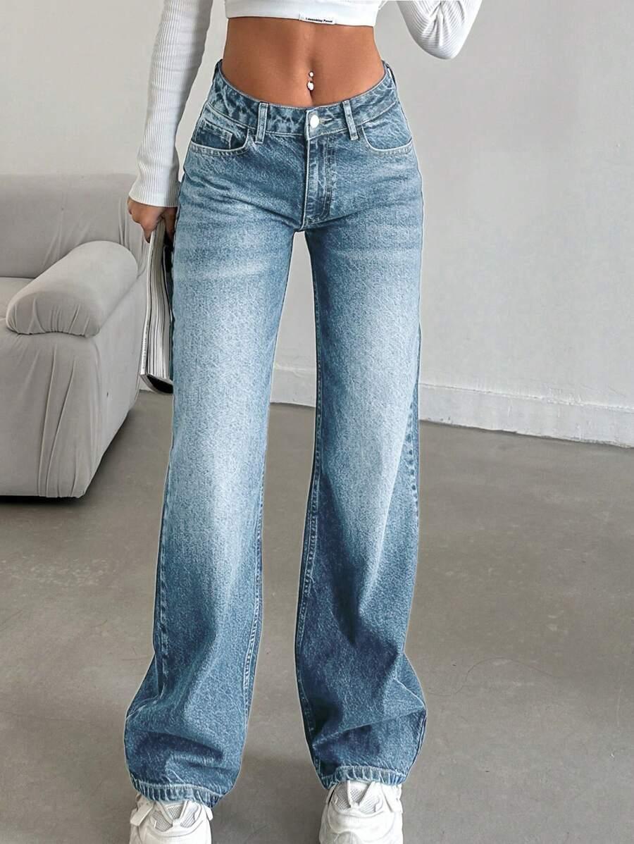 NIEBIESKIE SPODNIE JEANS