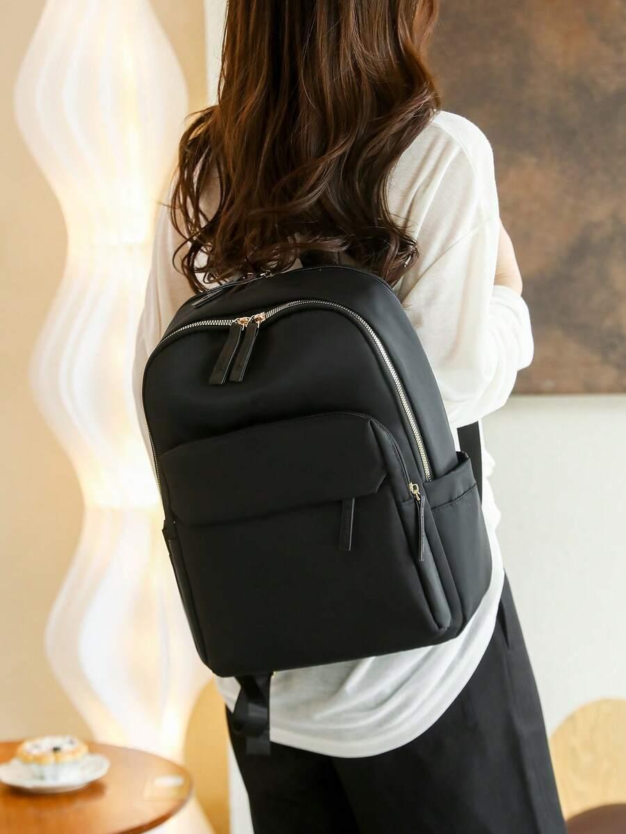 czarny plecak zip