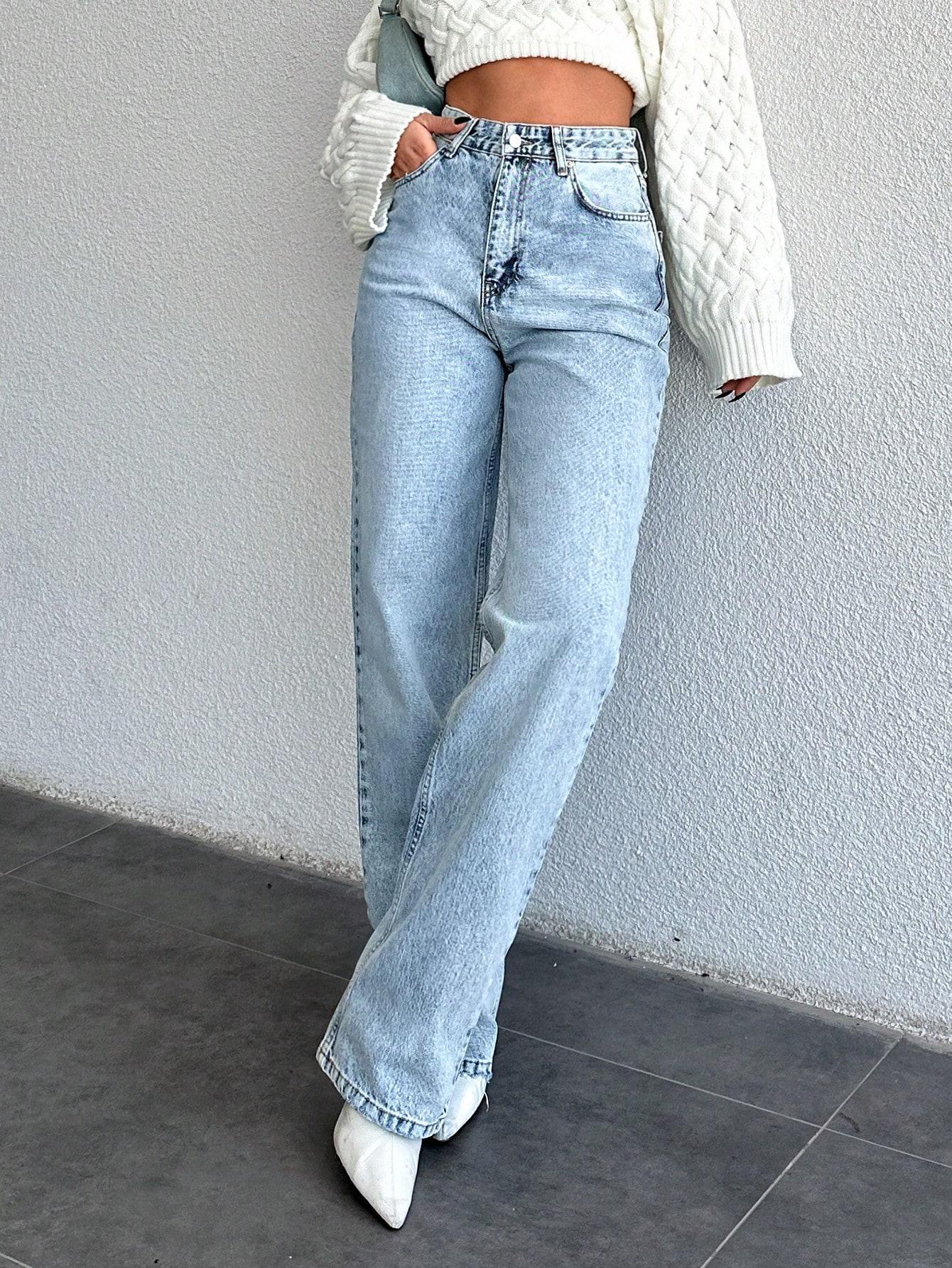 NIEBIESKIE SPODNIE JEANS 