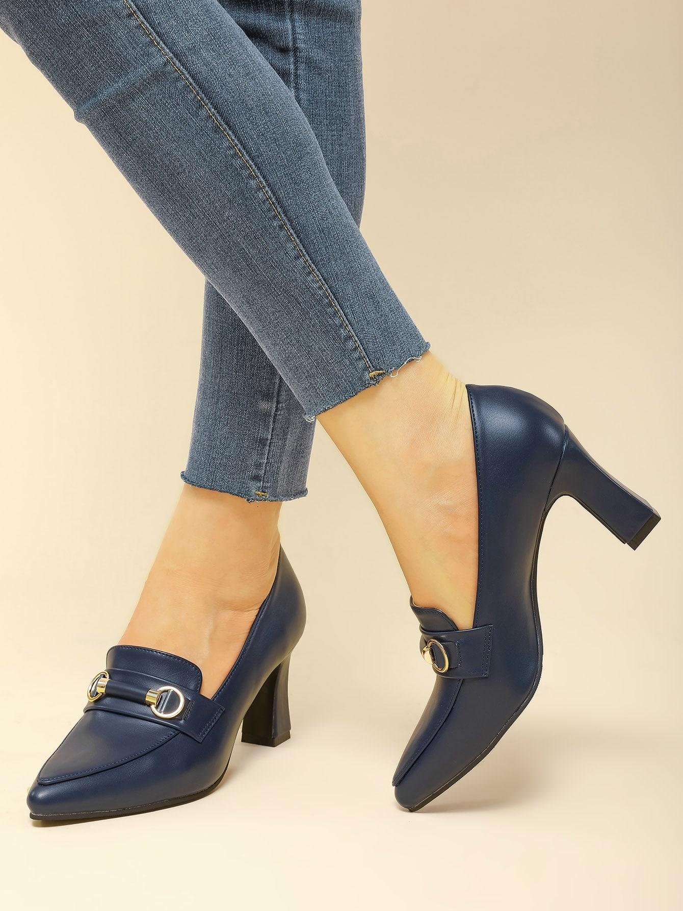 niebieskie czółenka zdobienie