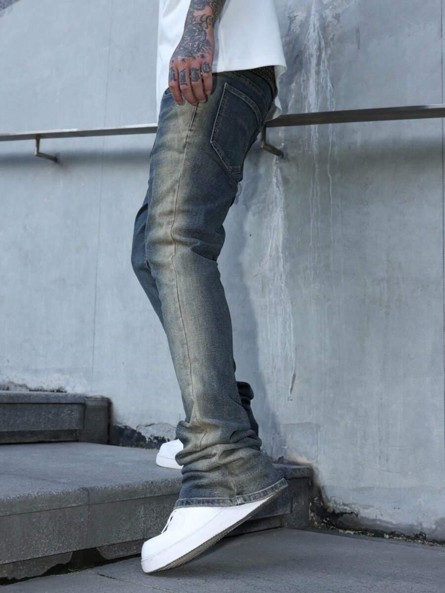 NIEBIESKIE SPODNIE JEANS