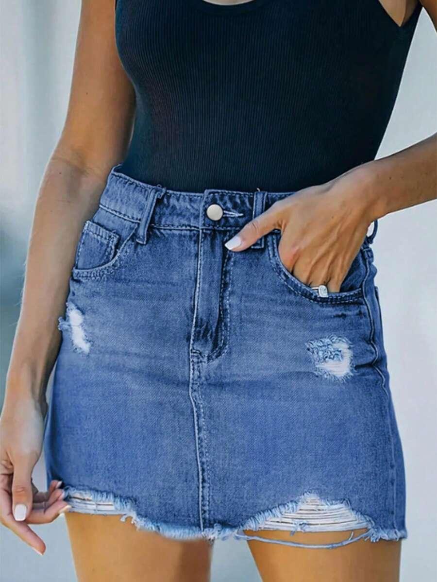 mini spódnica jeans