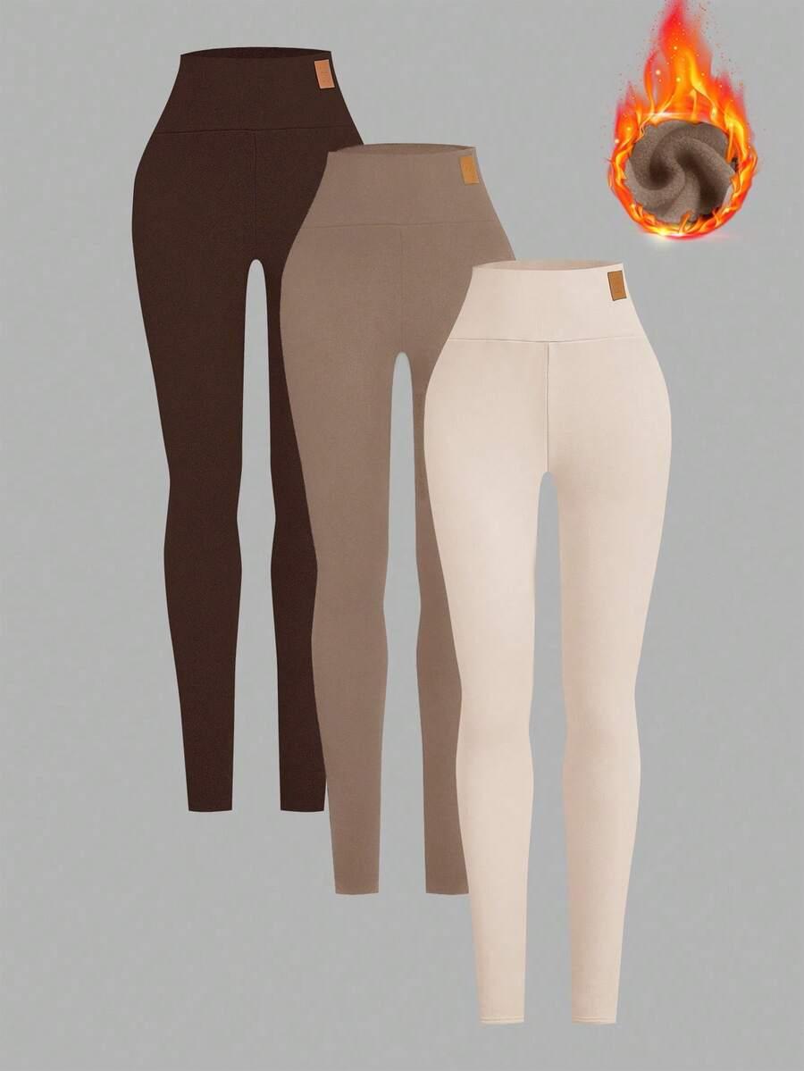 ocieplane legginsy 3-pack
