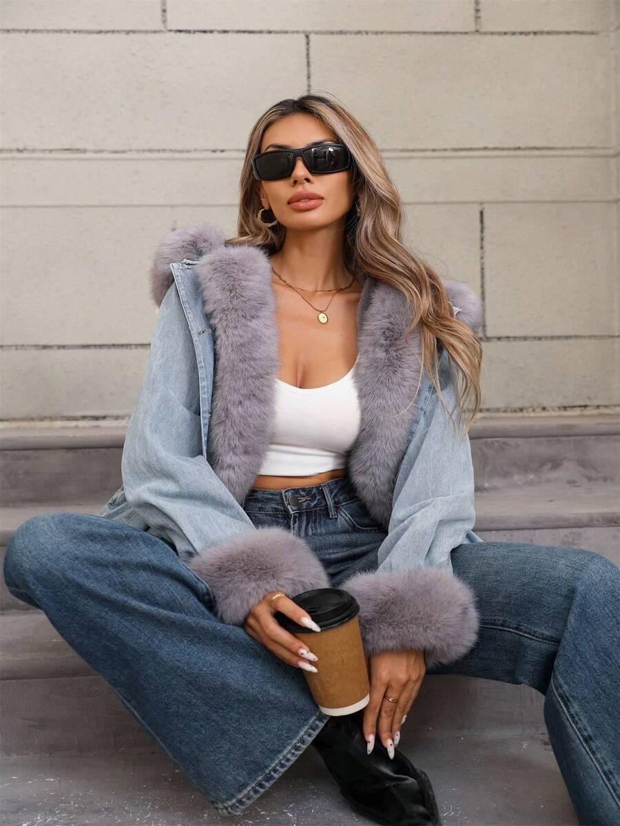 NIEBIESKA KURTKA JEANS