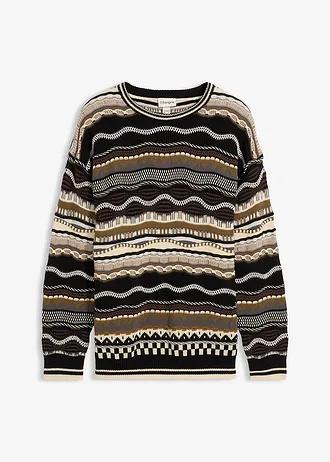 SWETER MĘSKI  - BAWEŁNIANY OKRĄGŁY DEKOLT