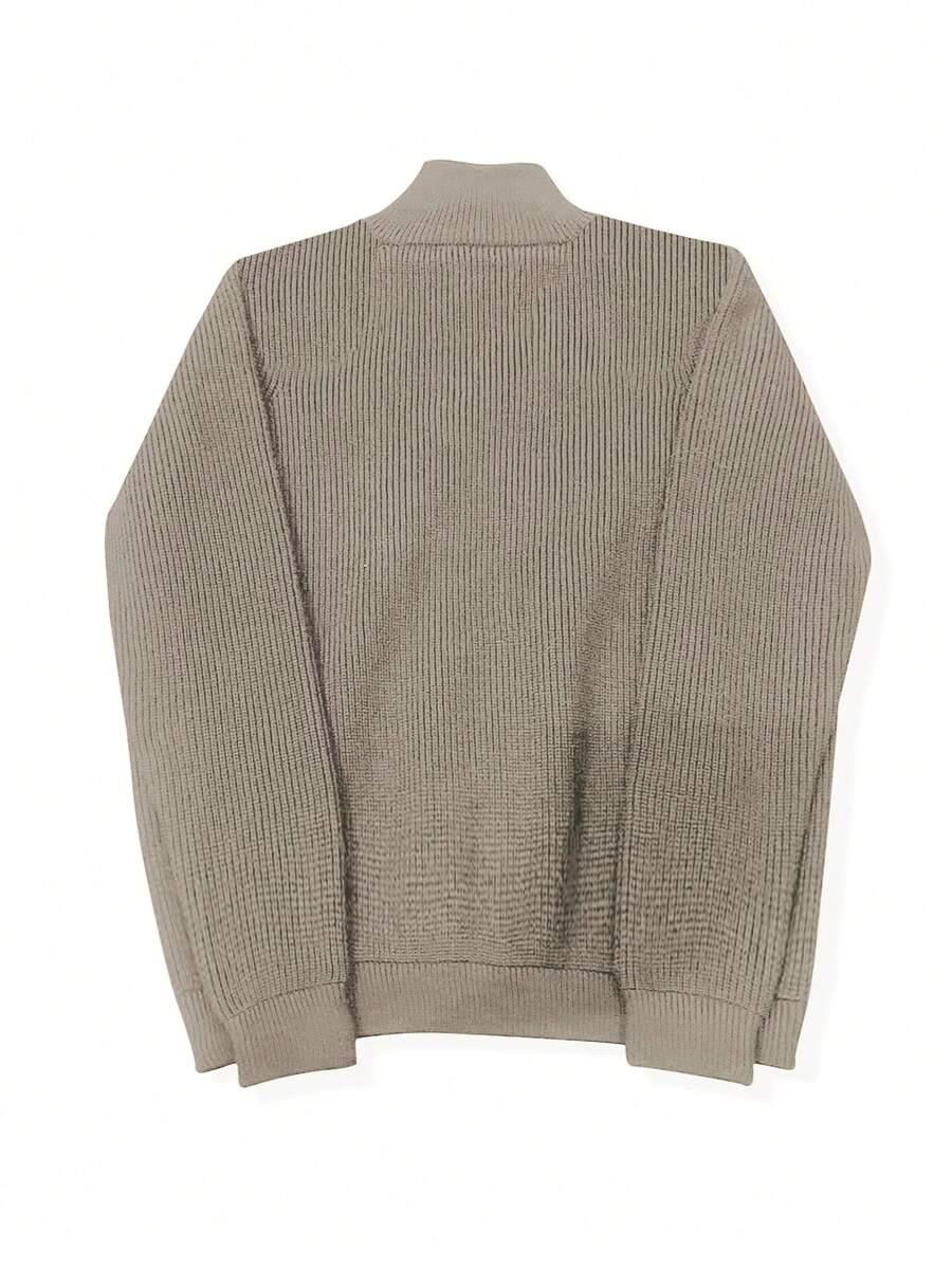 BEŻOWY SWETER ZAMEK