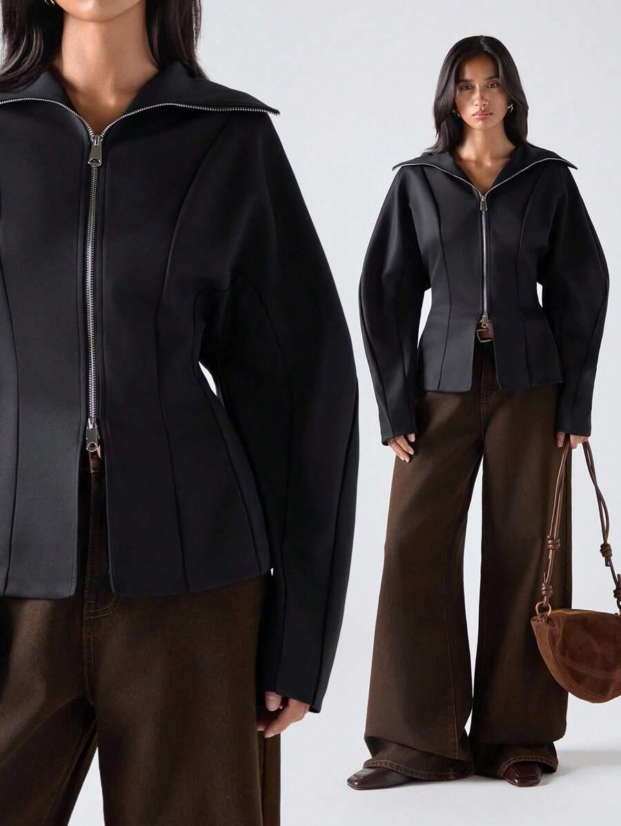 czarna bluza zamek