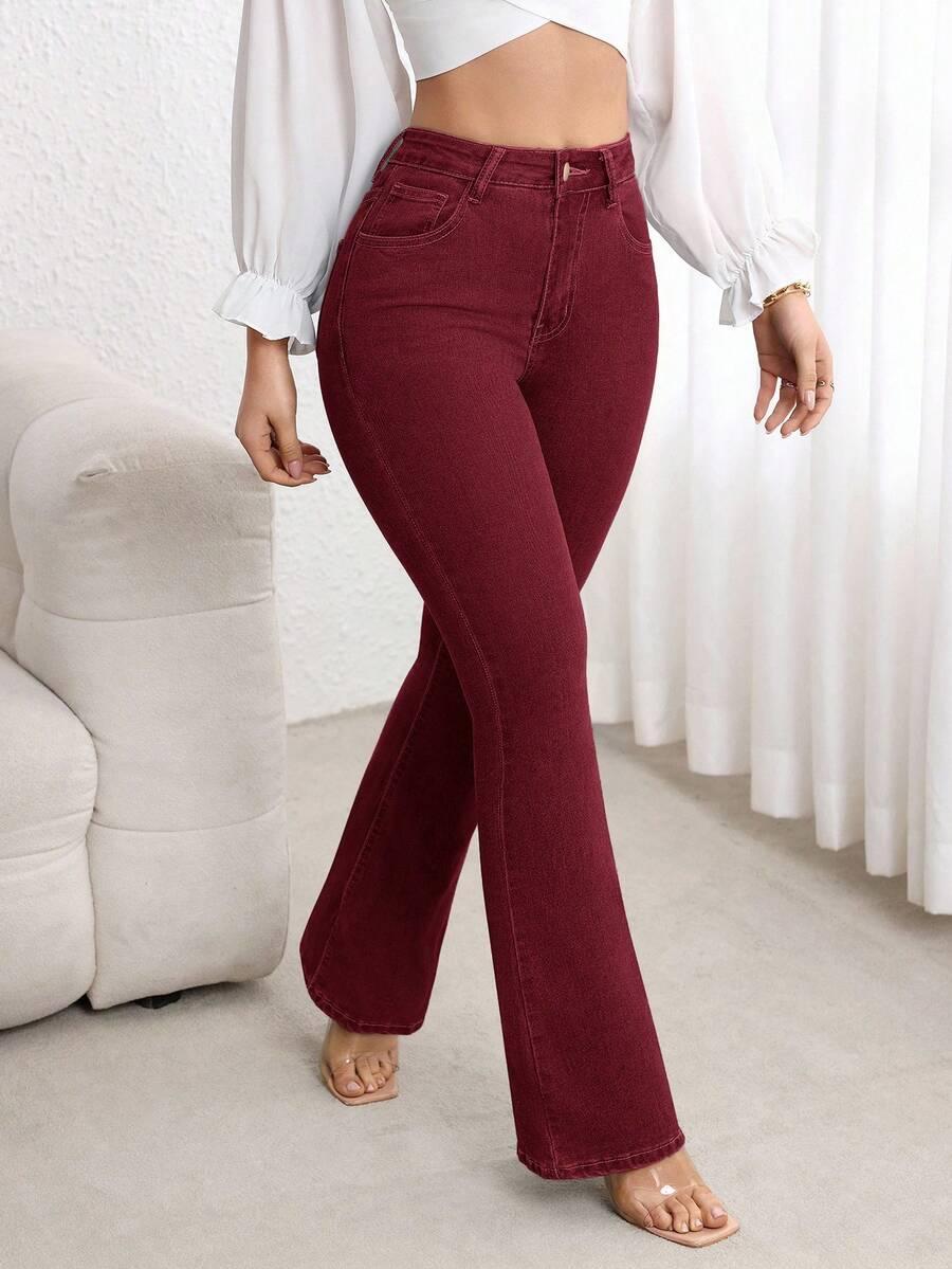 BORDOWE JEANSY DZWONY
