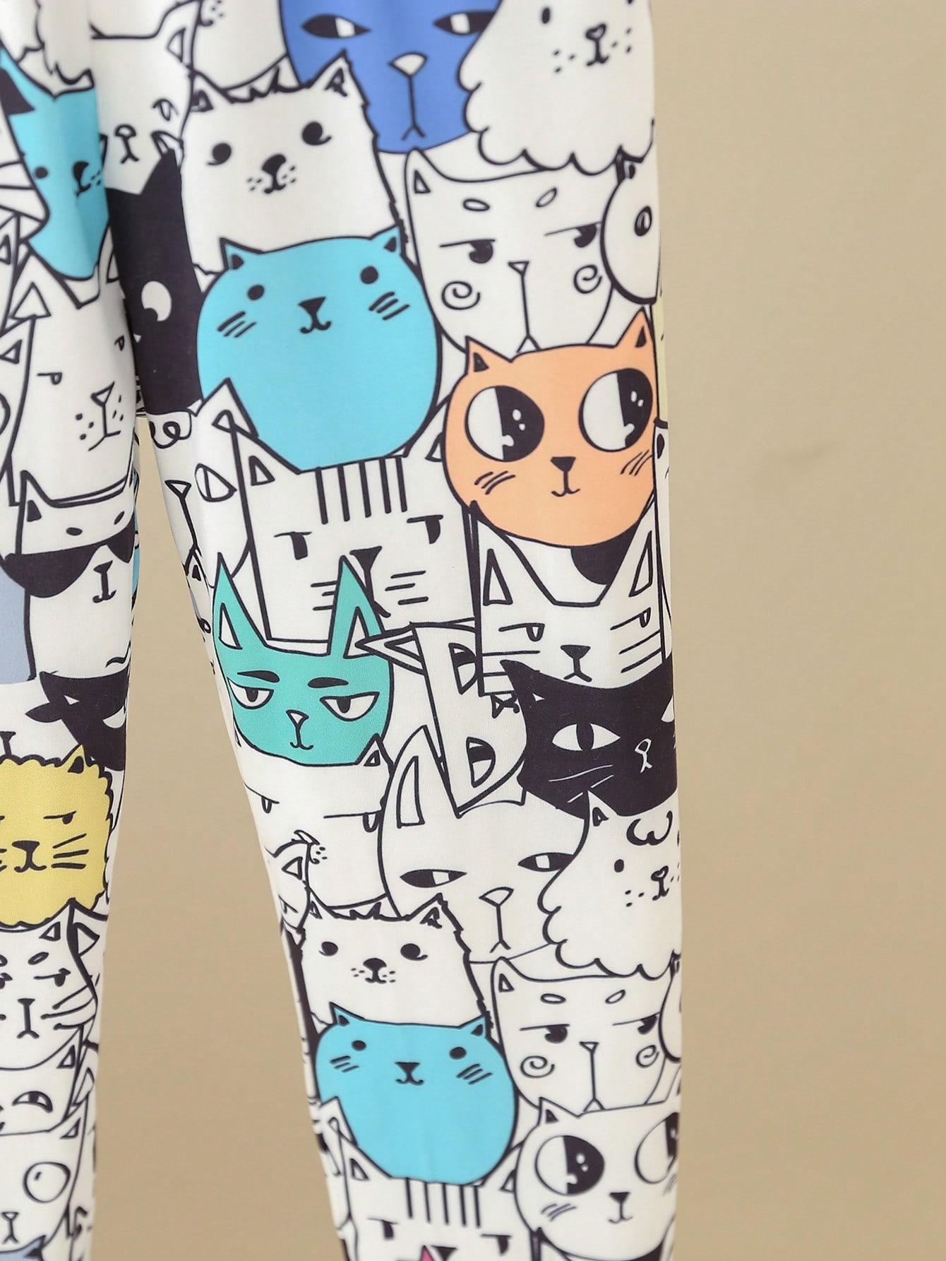 legginsy print koty