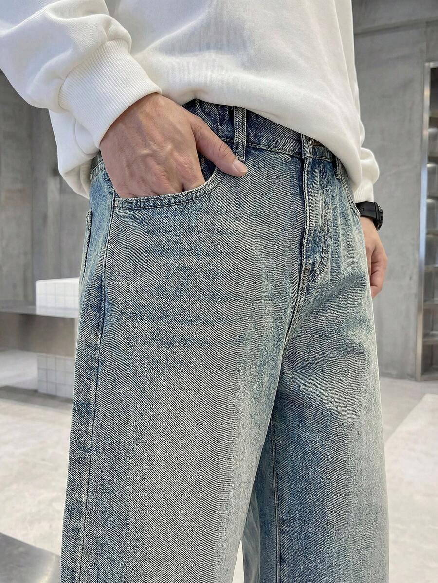 NIEBIESKIE SPODNIE JEANS
