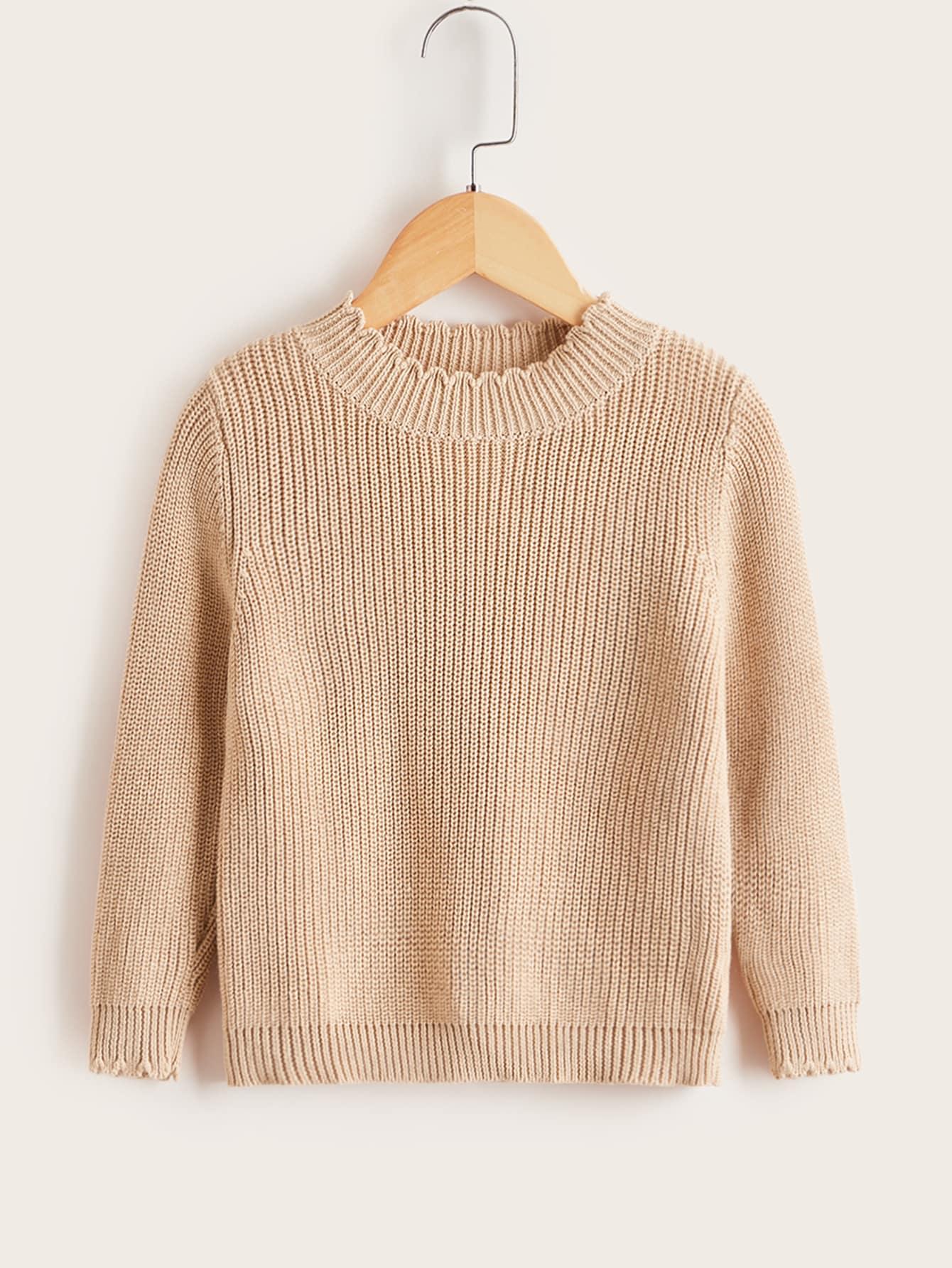 beżowy sweter prążki
