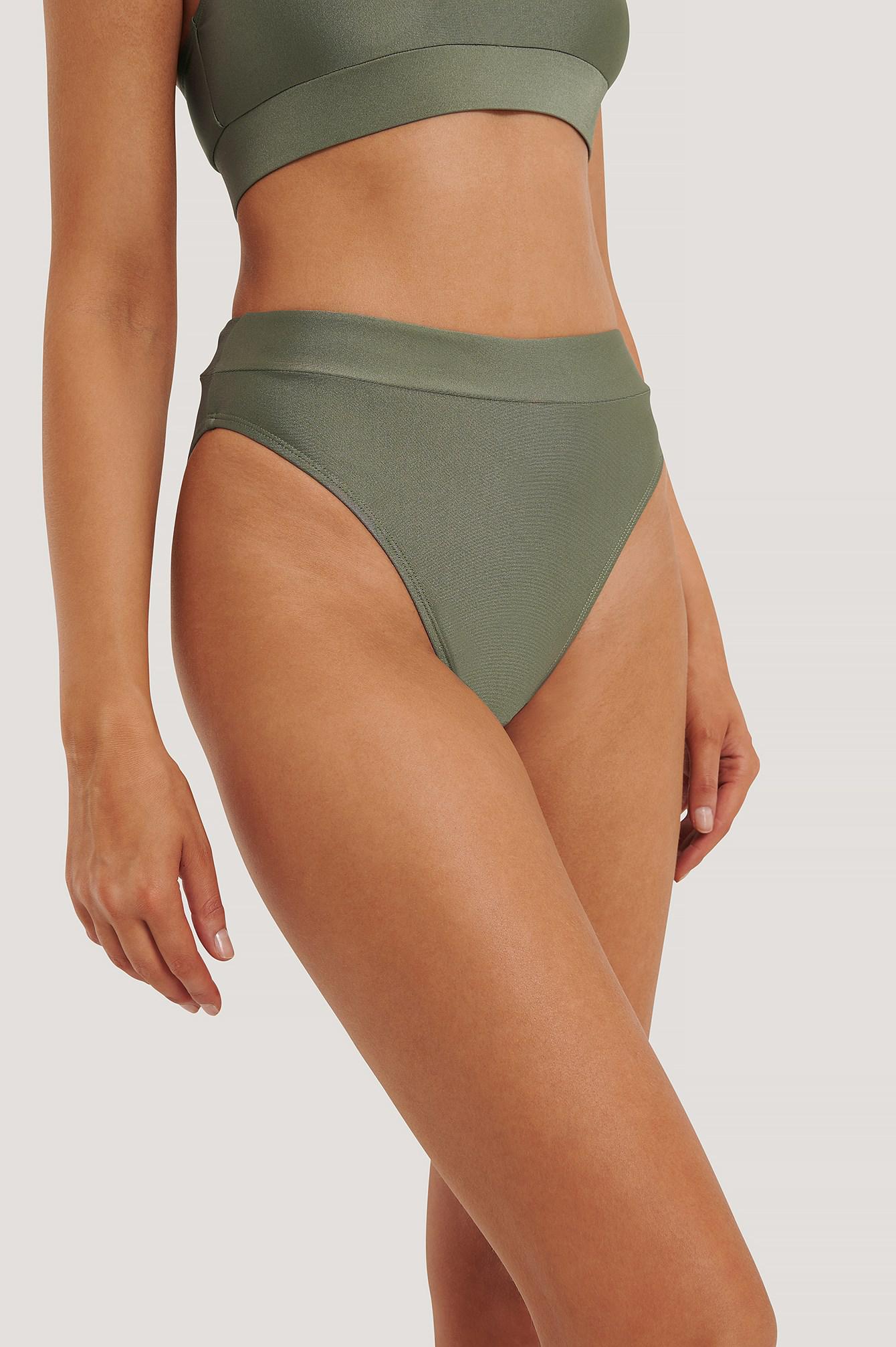 zielony dół bikini wysoki stan