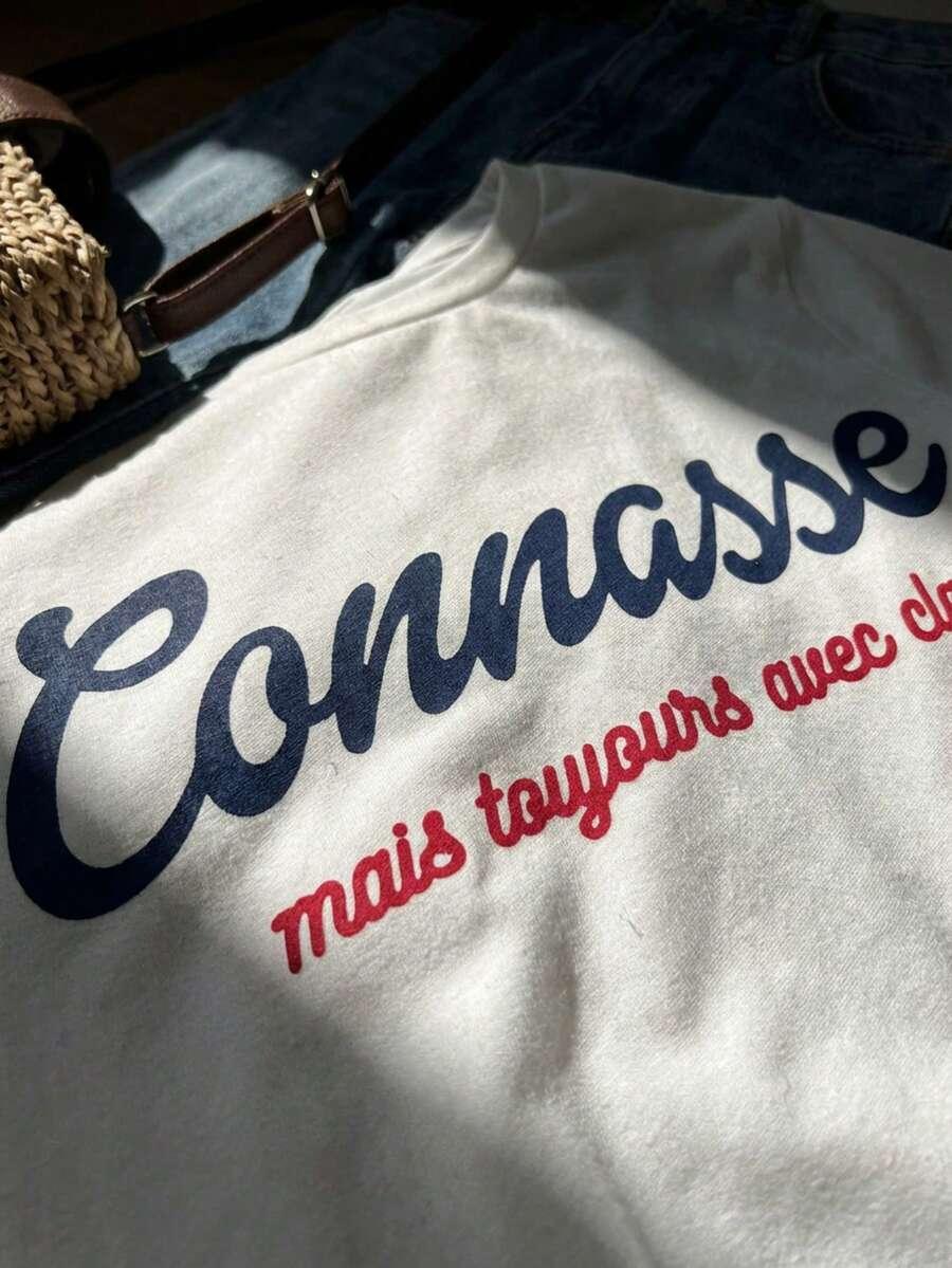 BIAŁY T-SHIRT PRINT 