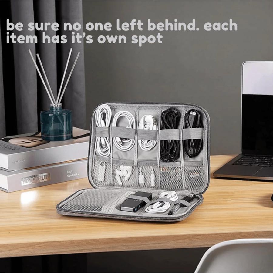 czerwony organizer na kable