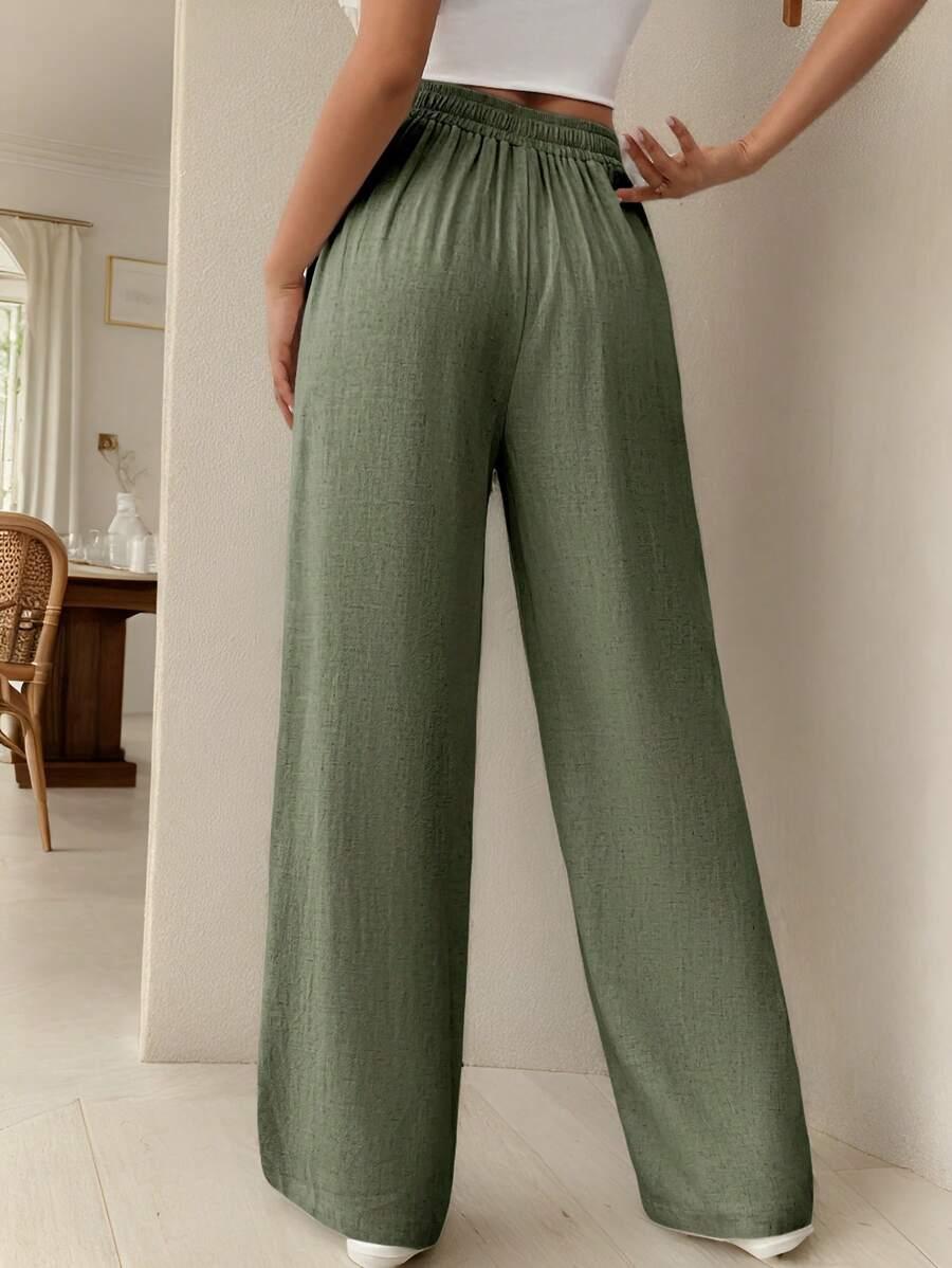 zielone spodnie casual