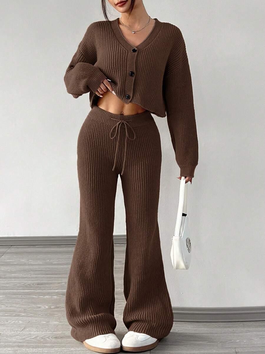 SWETER SPODNIE KOMPLET