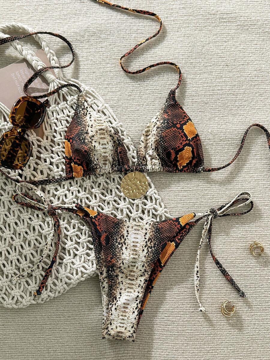 DWUCZĘŚCIOWY STRÓJ KĄPIELOWY ANIMAL PRINT