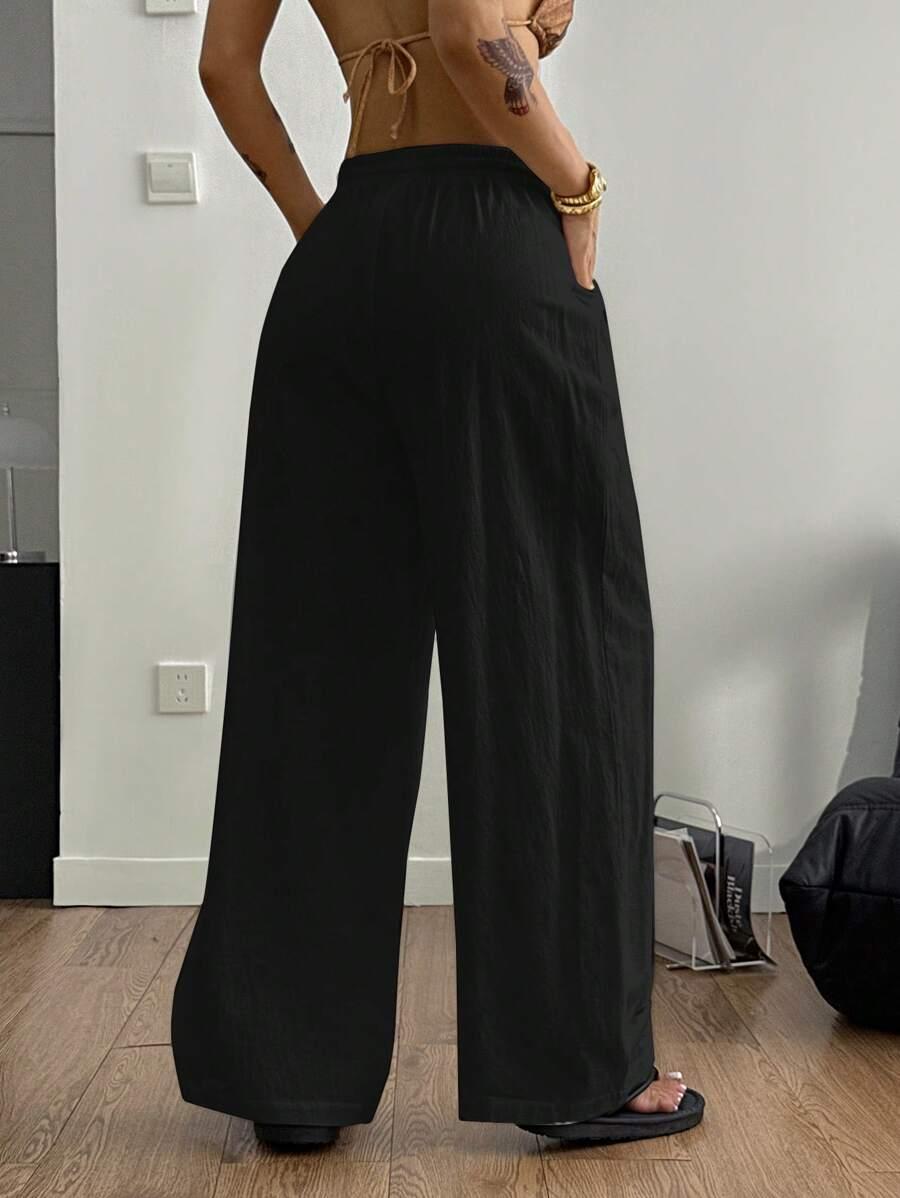 CZARNE SPODNIE CASUAL