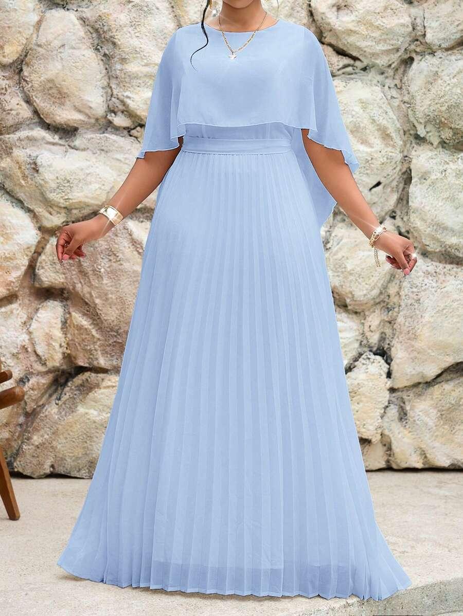 NIEBIESKA MAXI SUKIENKA 
