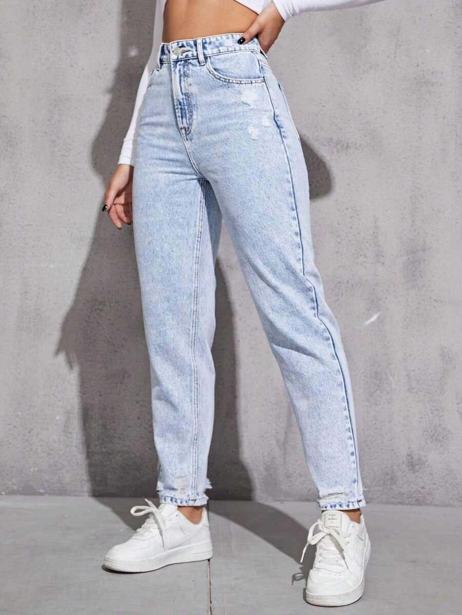 NIEBIESKIE SPODNIE JEANS