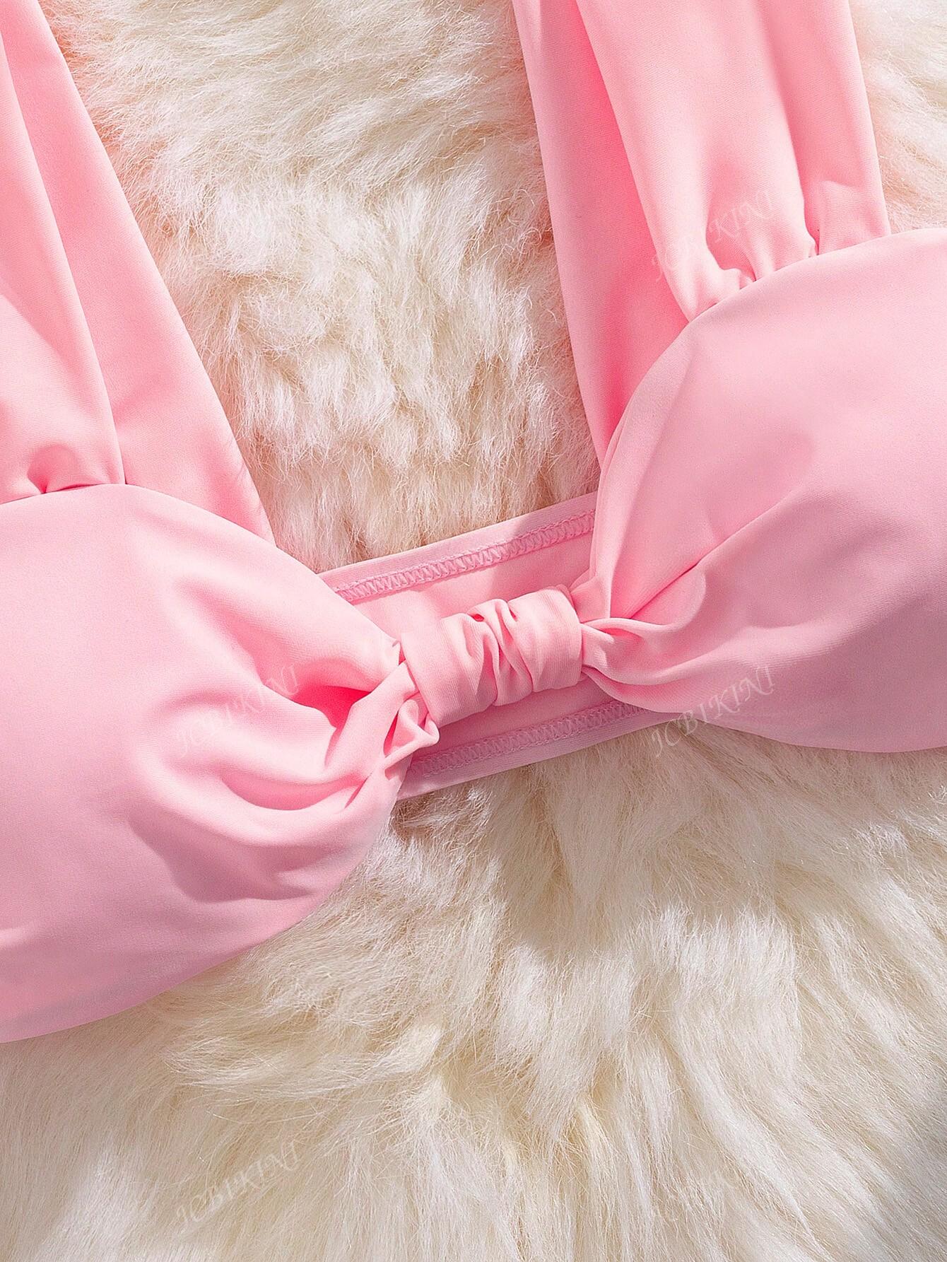 różowa góra od bikini 