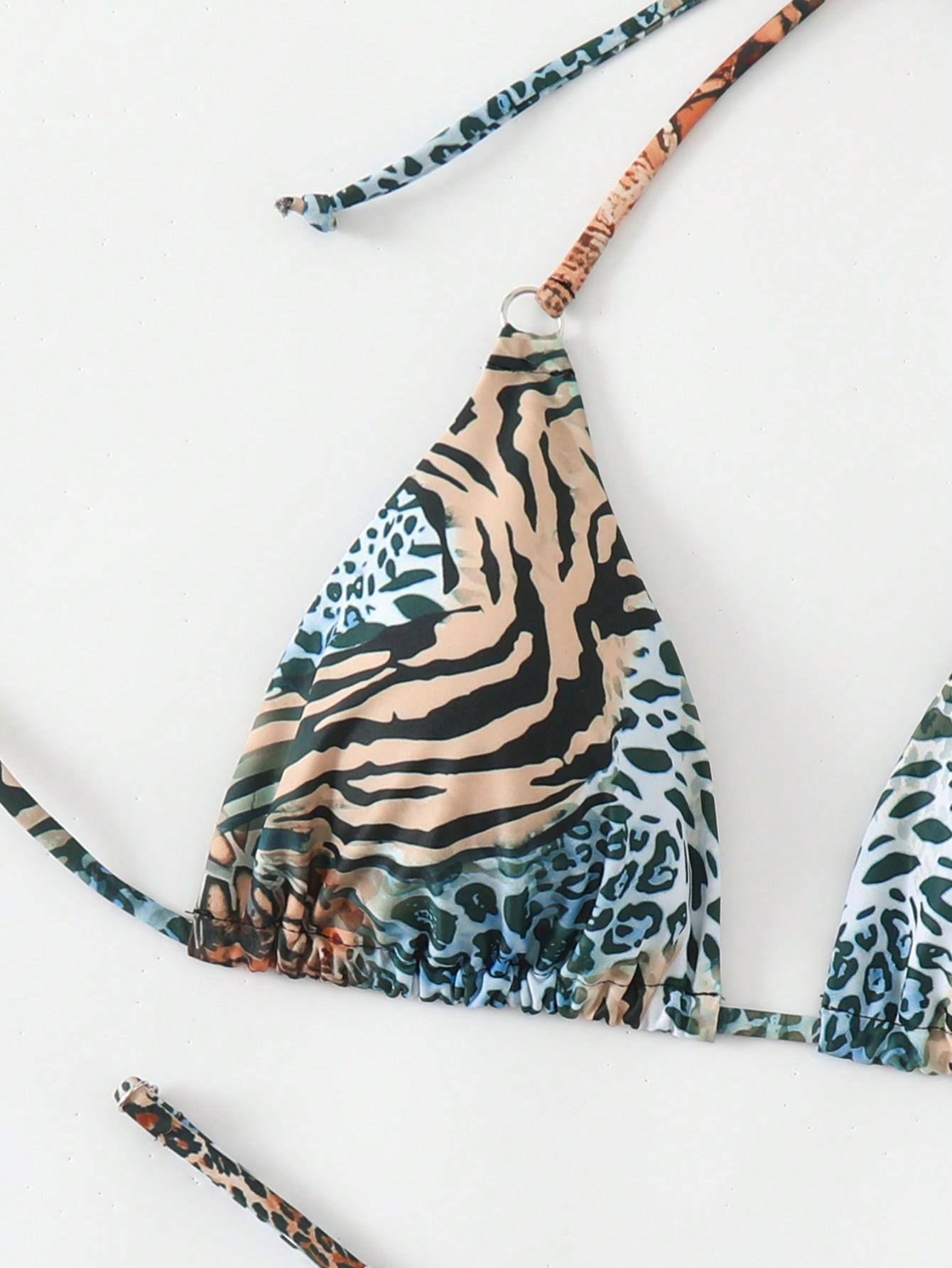 WIĄZANY KOMPLET BIKINI PRINT