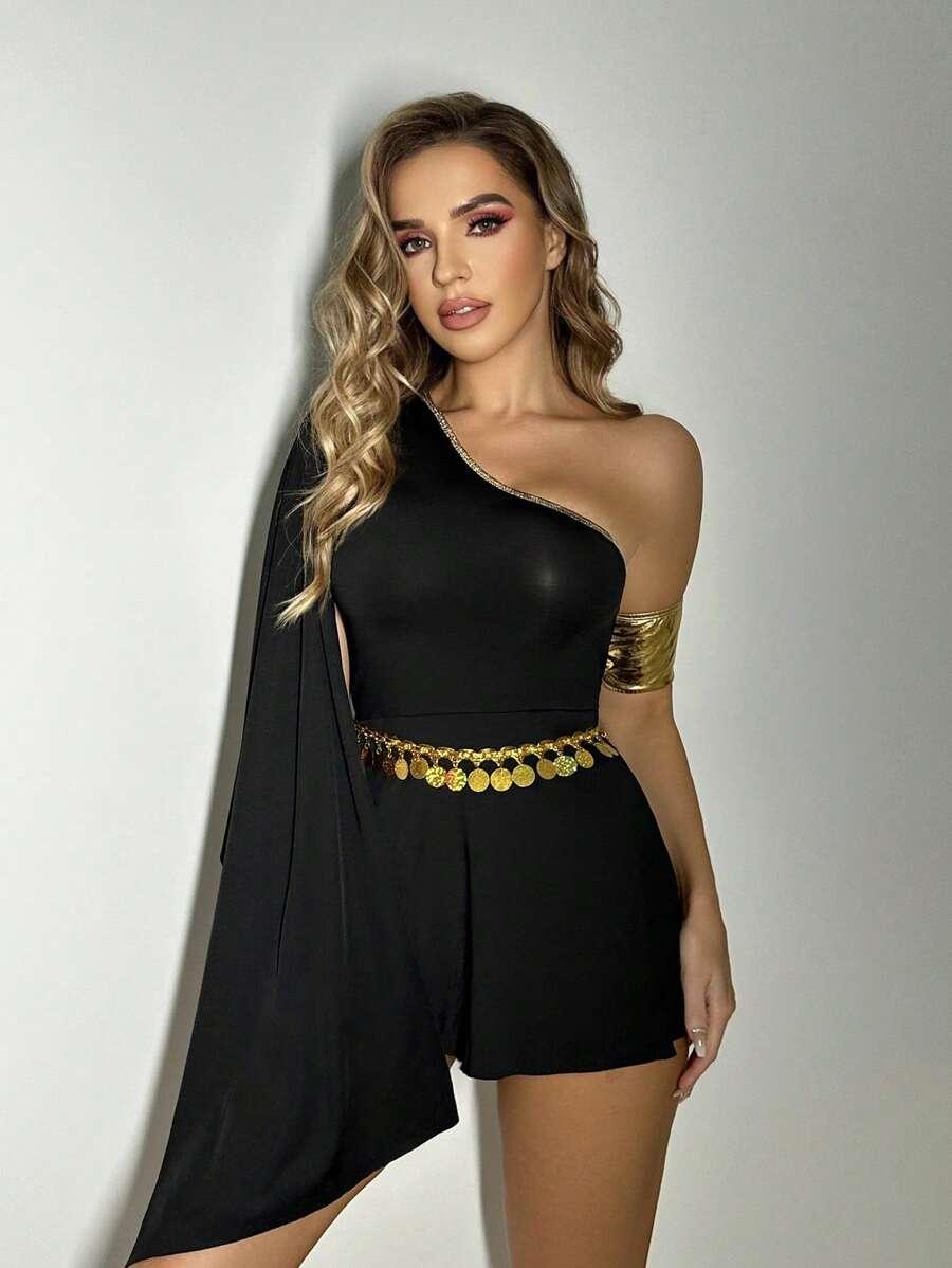 CZARNA MINI SUKIENKA