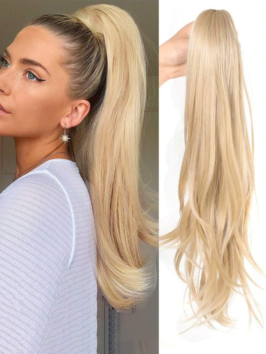 SZTUCZNE WŁOSY KUCYK BLOND