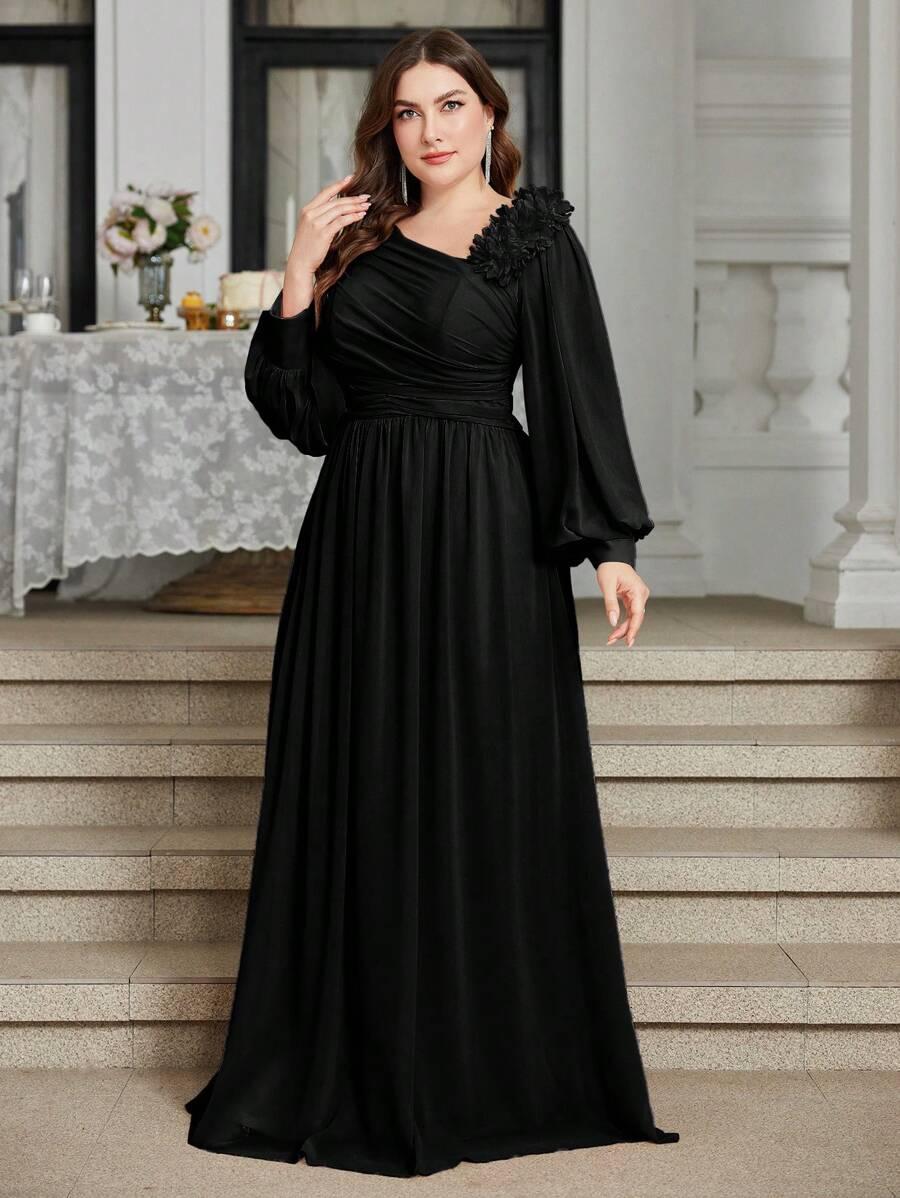 CZARNA MAXI SUKIENKA