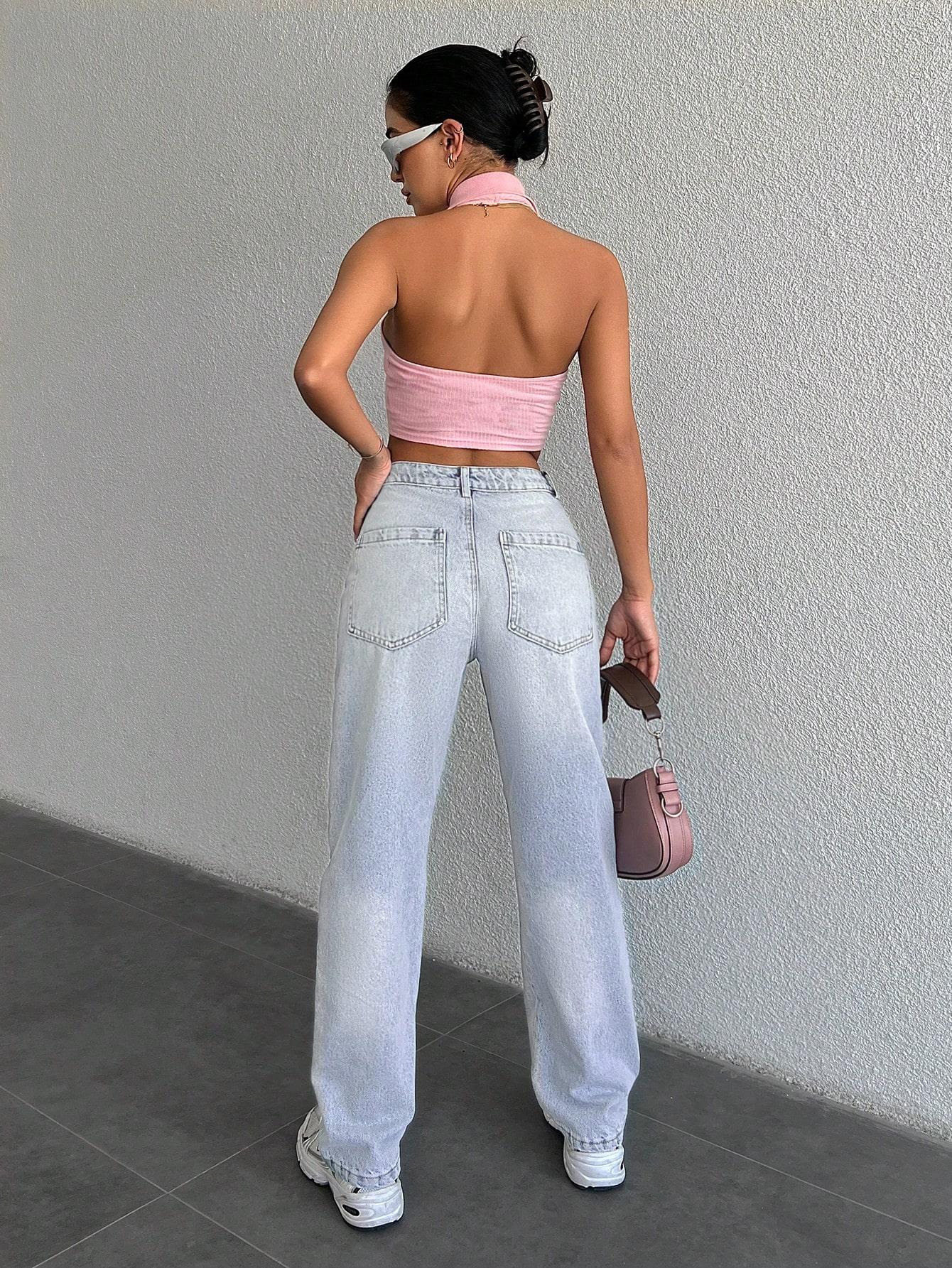 NIEBIESKIE SPODNIE JEANS 