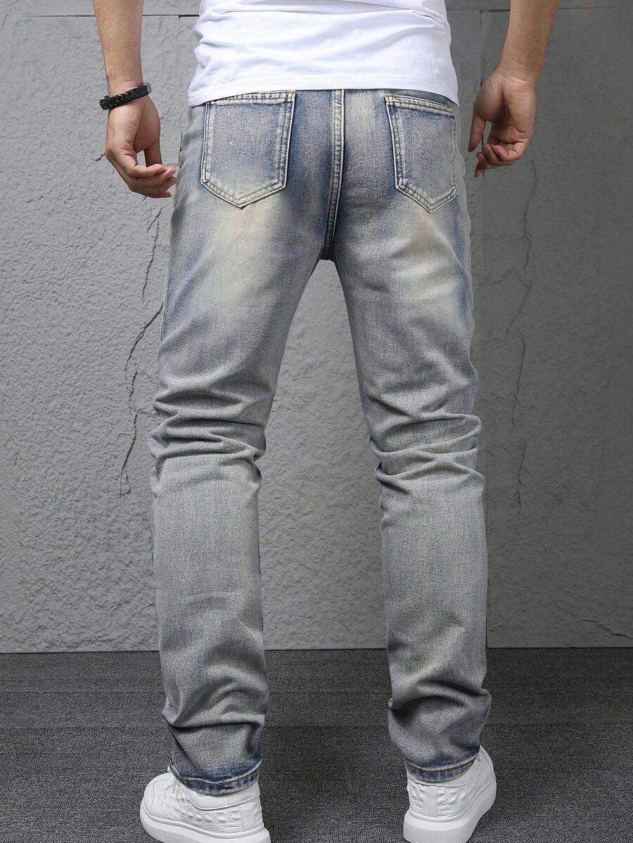 SPODNIE JEANSOWE Z PRZETARCIAMI