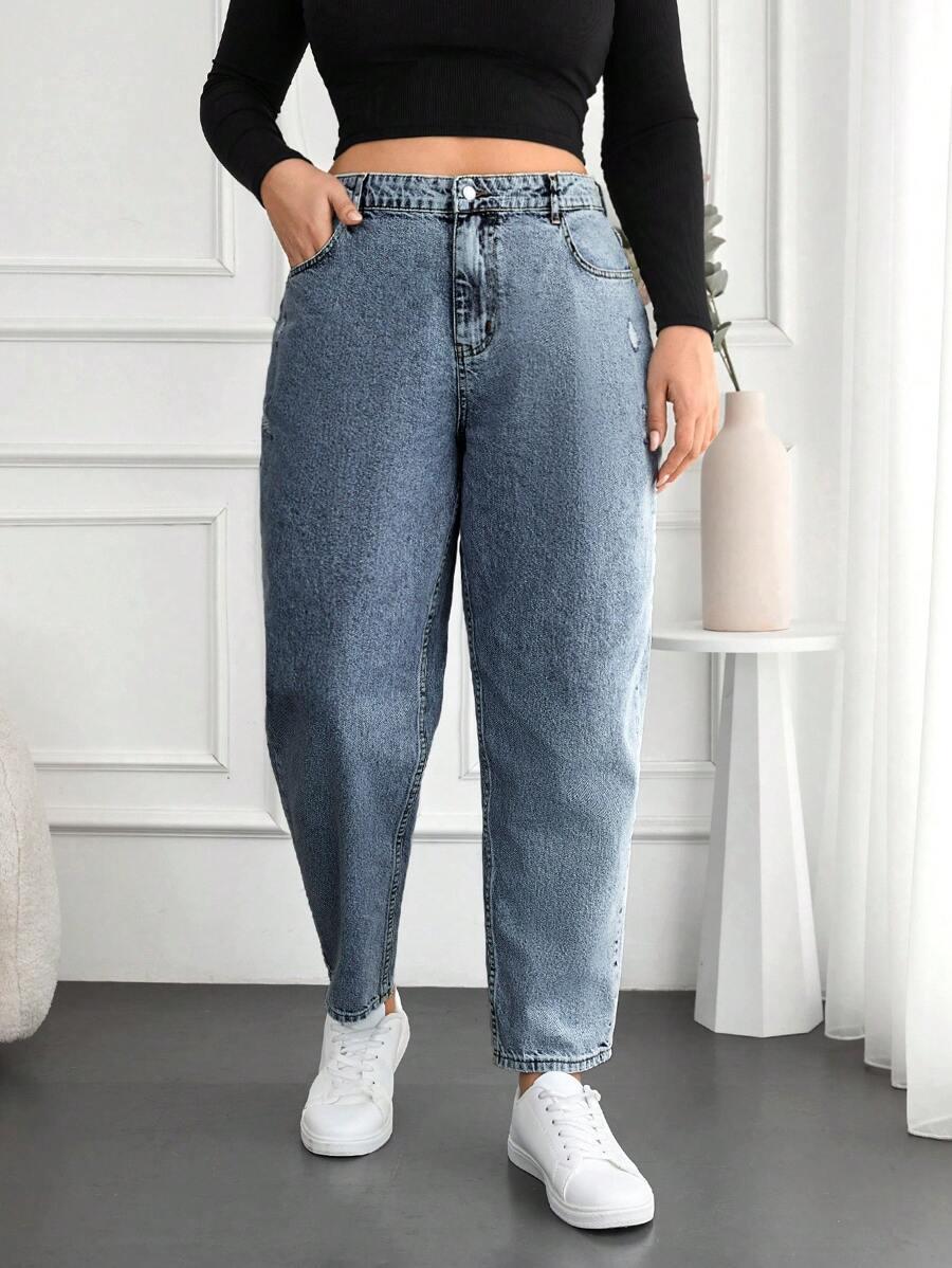 NIEBIESKIE SPODNIE JEANS