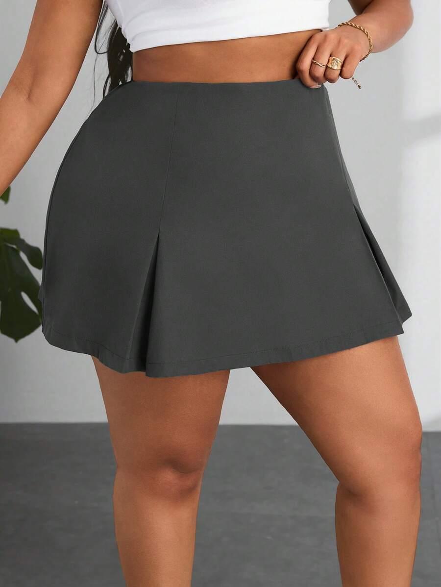 szara mini spódnica