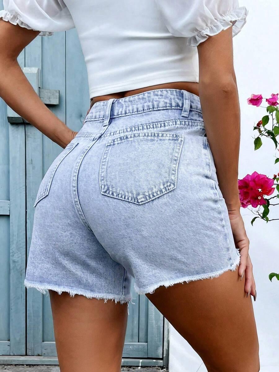 NIEBIESKIE SPODENKI JEANS