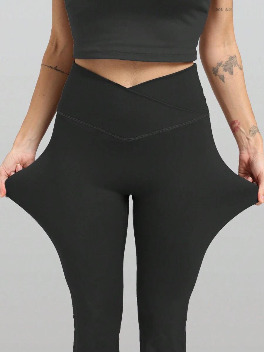 CZARNE LEGGINSY DZWONY 