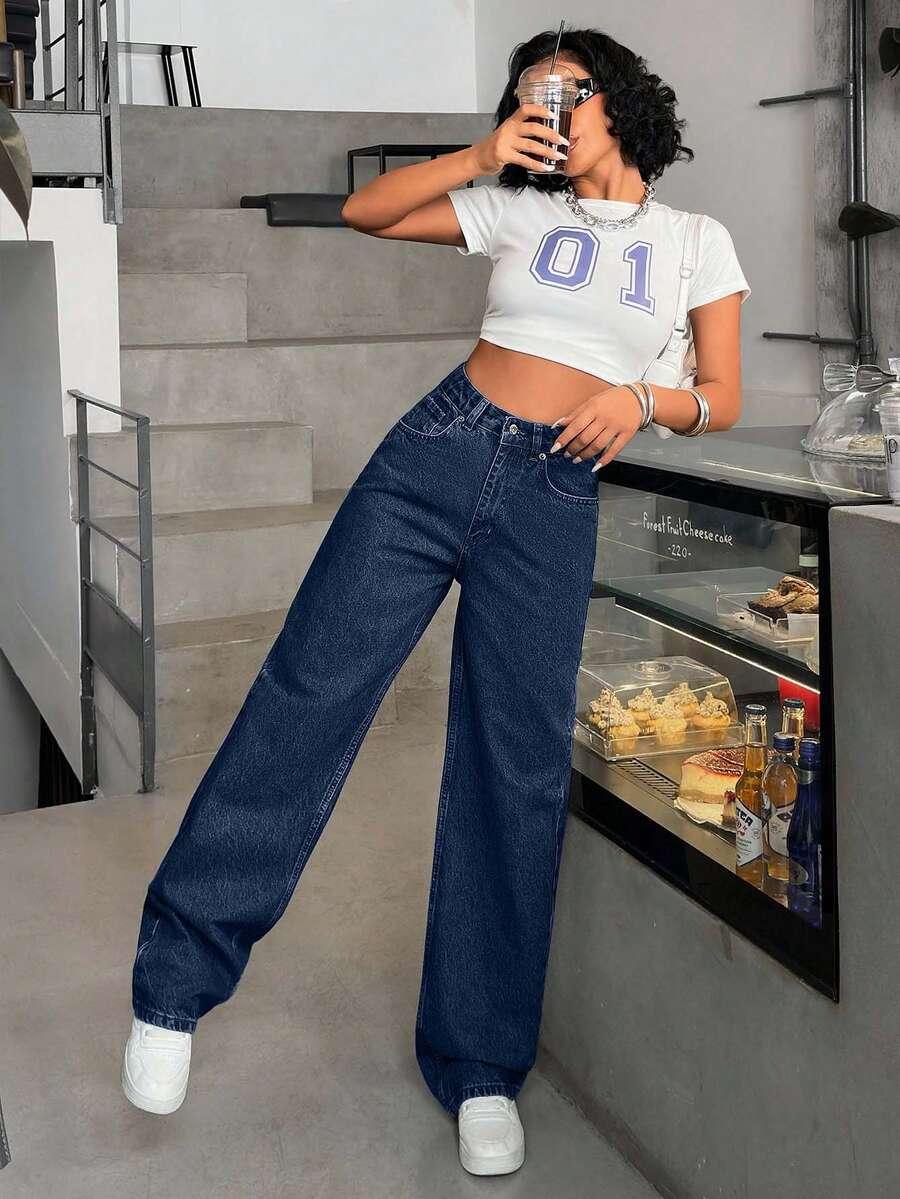 spodnie jeans prosta nogawka