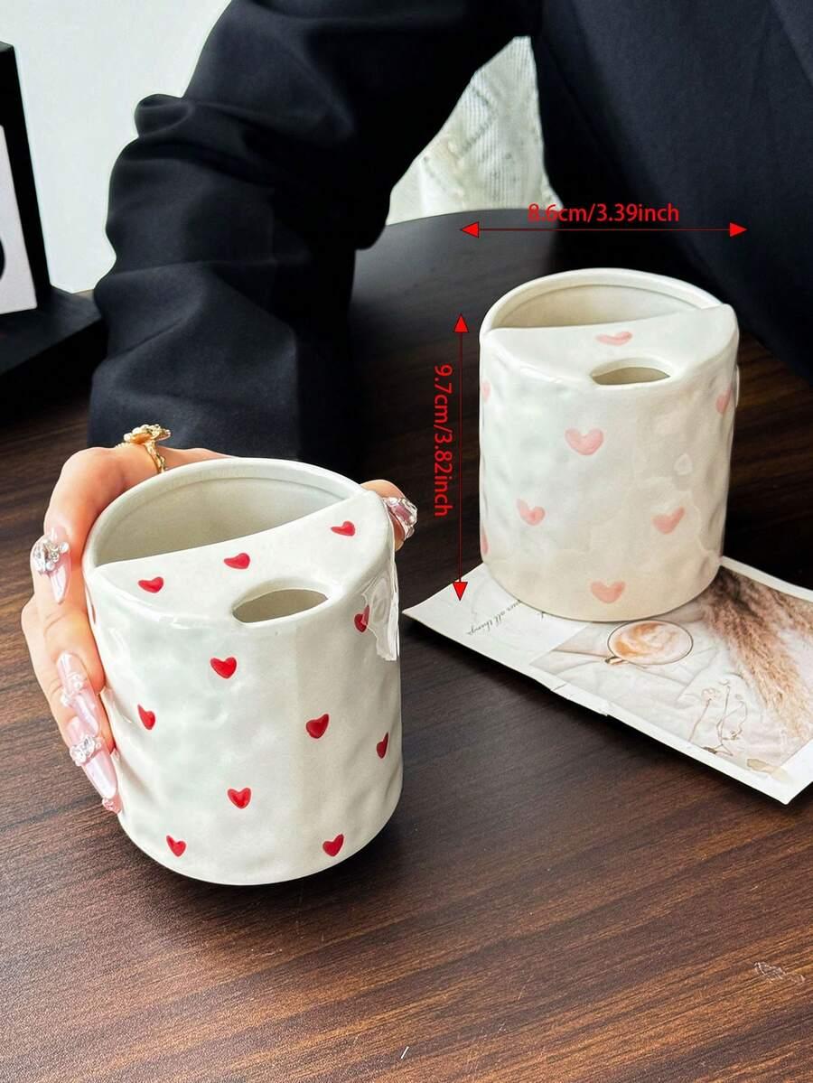 CERAMICZNY KUBEK wzór serce