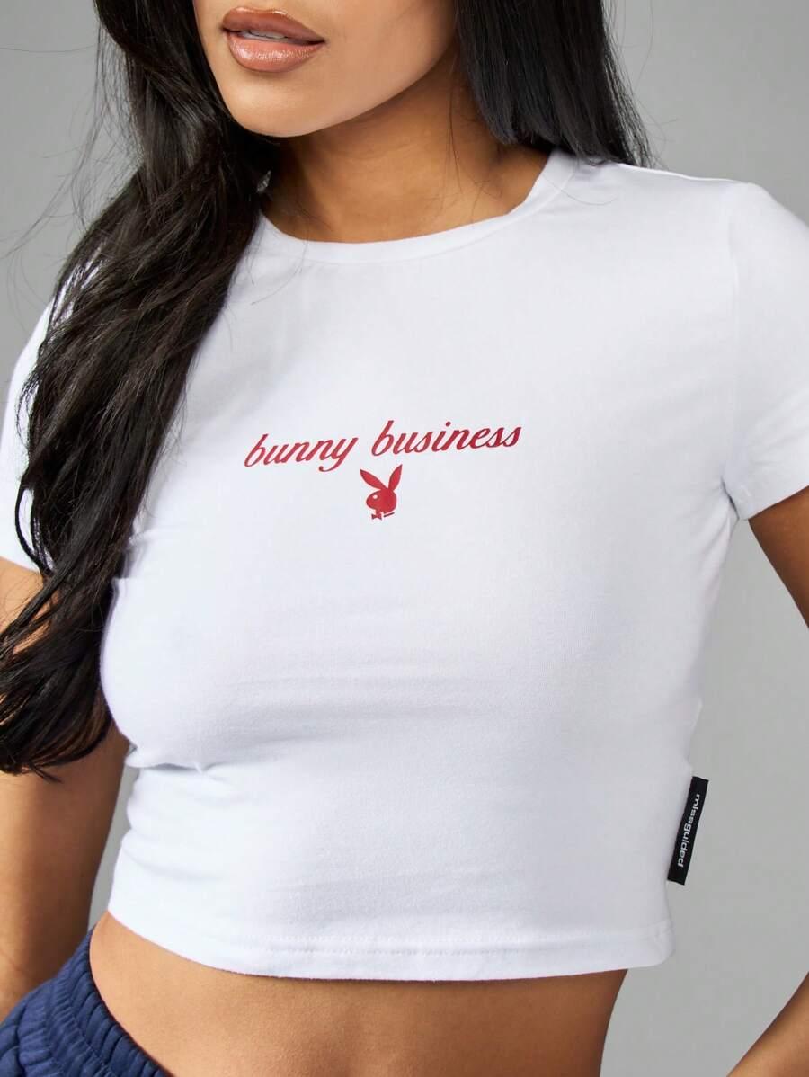 BIAŁY TOP PRINT