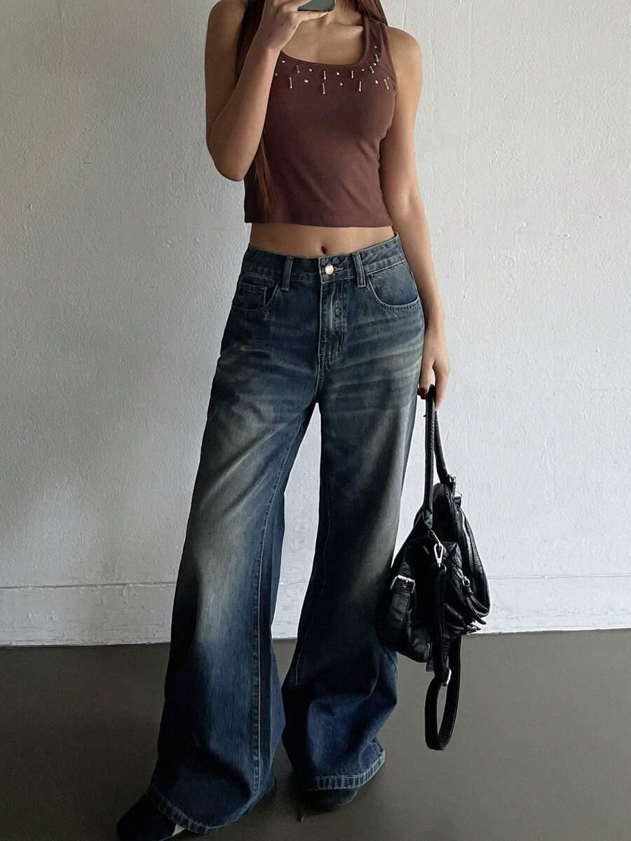 spodnie dzwony jeans