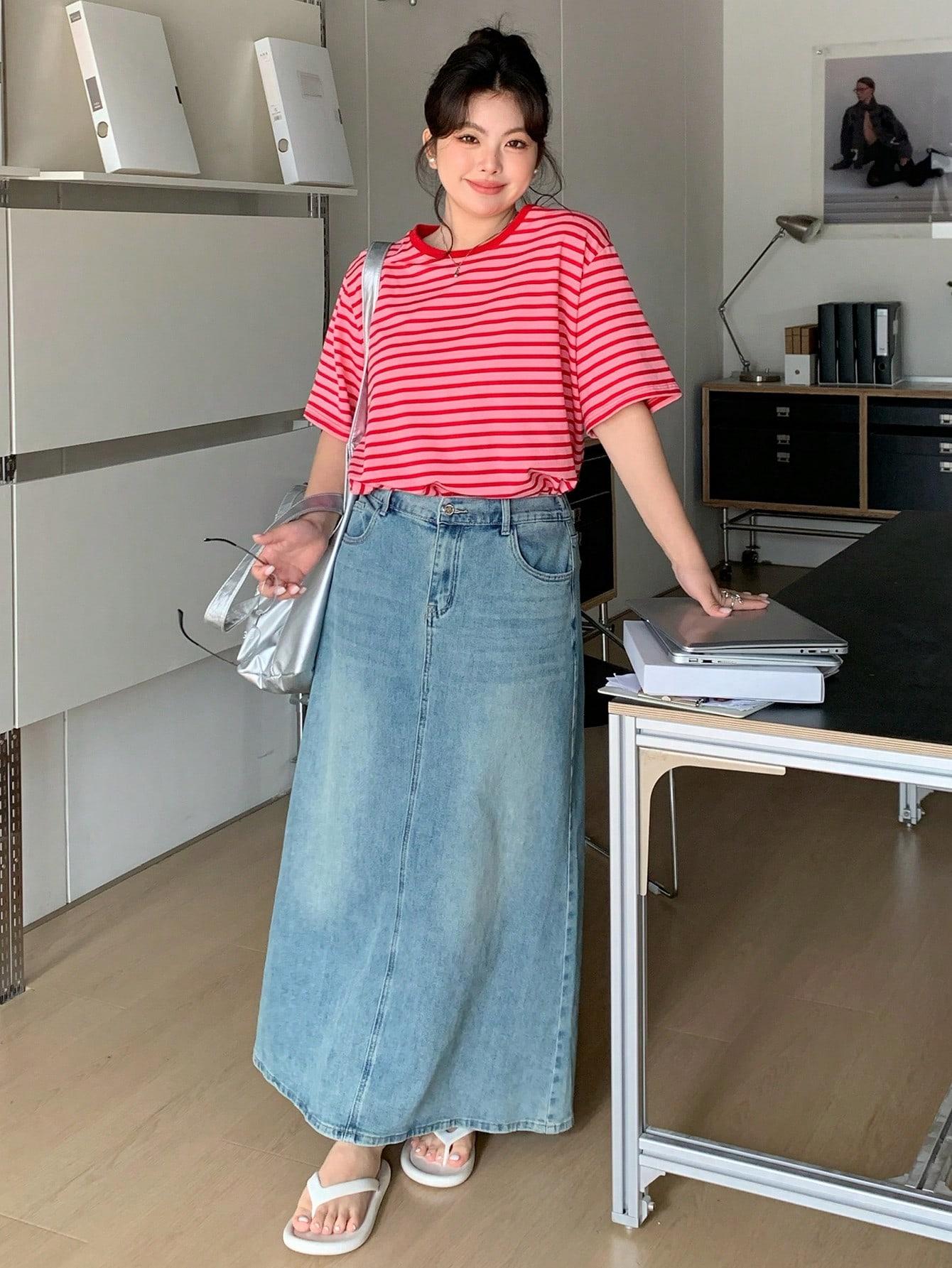 bluzka w paski casual