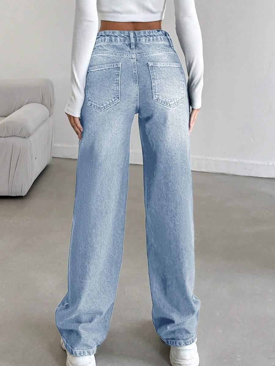 NIEBIESKIE SPODNIE JEANS
