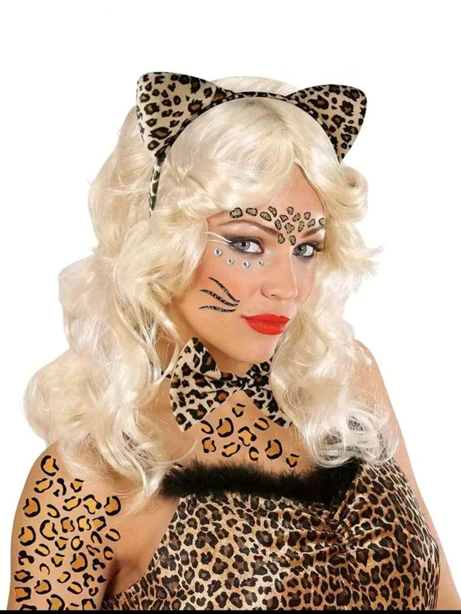 zestaw opaska mucha ogon animal print