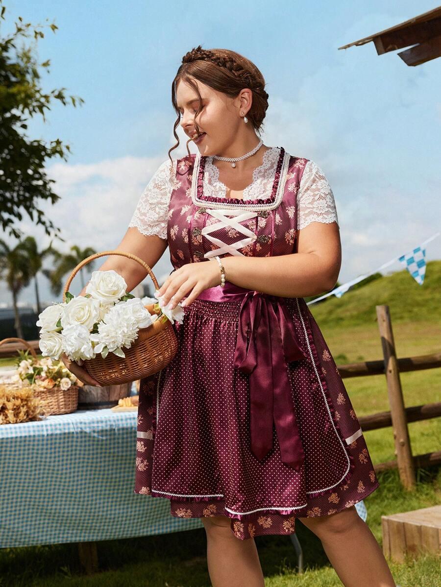 satynowa sukienka wzór zdobienie 