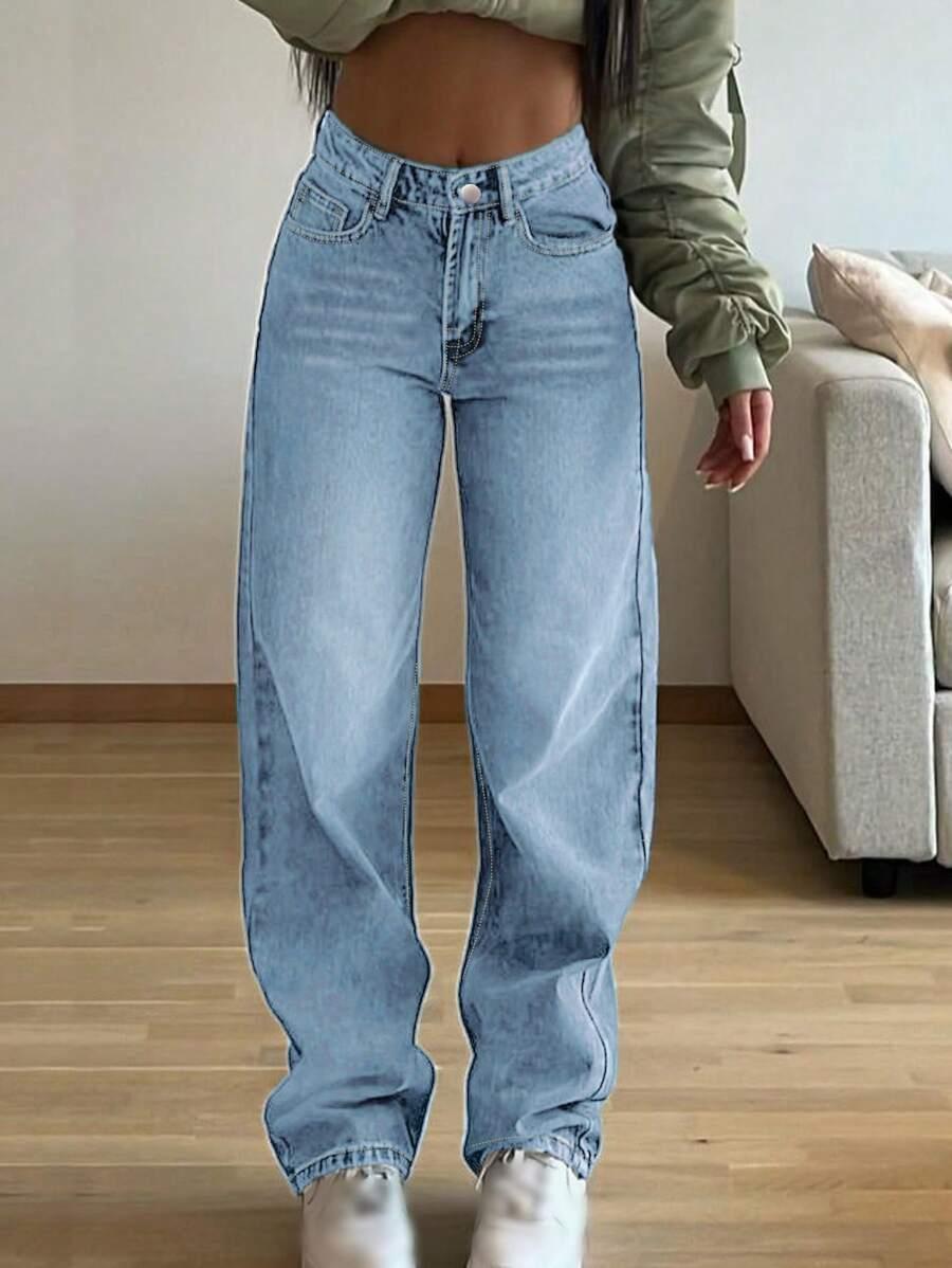 NIEBIESKIE SPODNIE JEANS