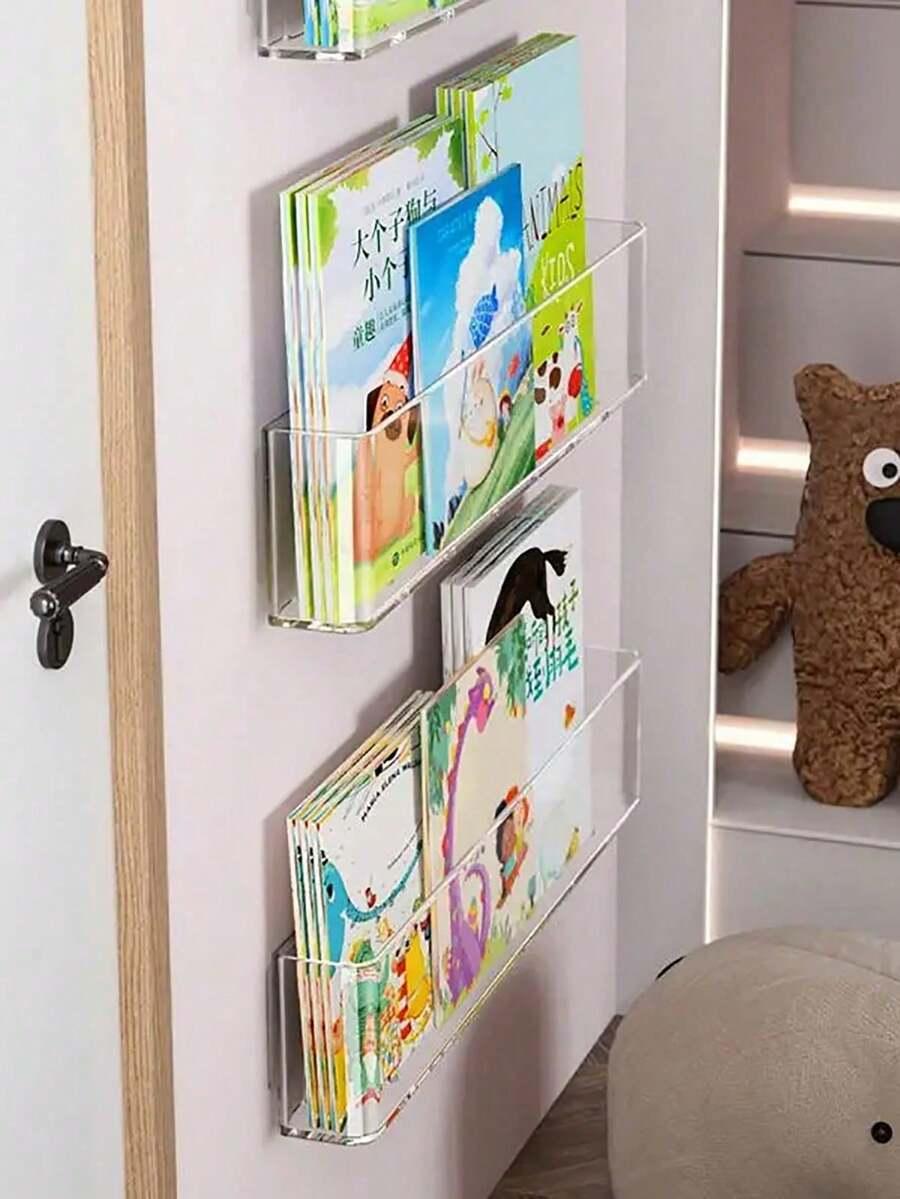 przezroczysta półka ścienna 2-pack