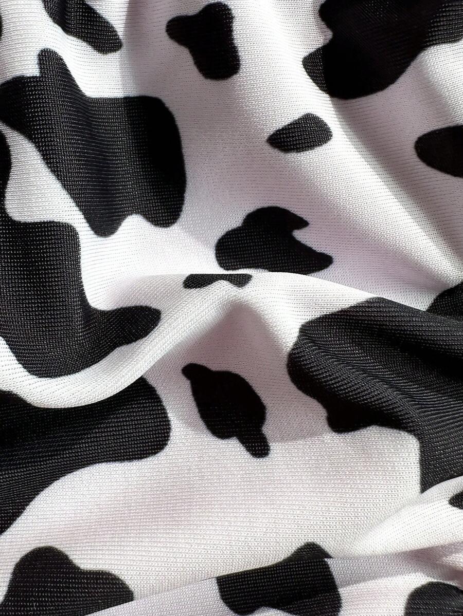 dwuczęściowy strój kąpielowy animal print