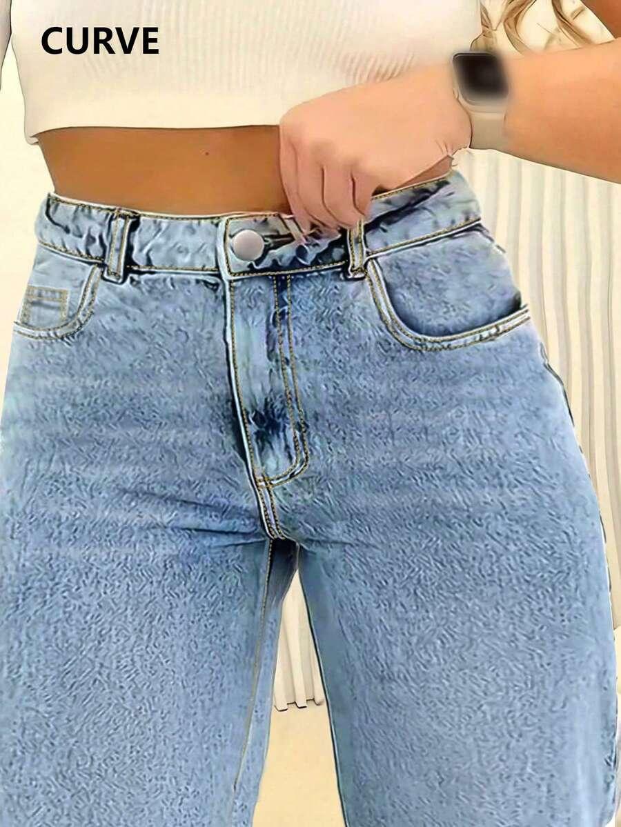 spodnie jeans wysoki stan 