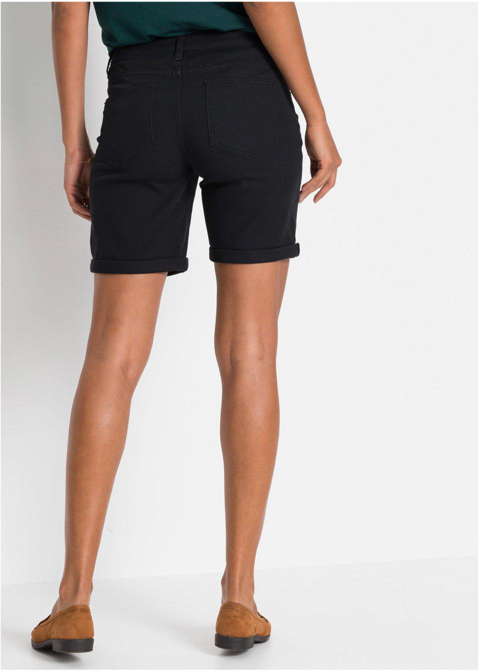 czarne spodenki jeans
