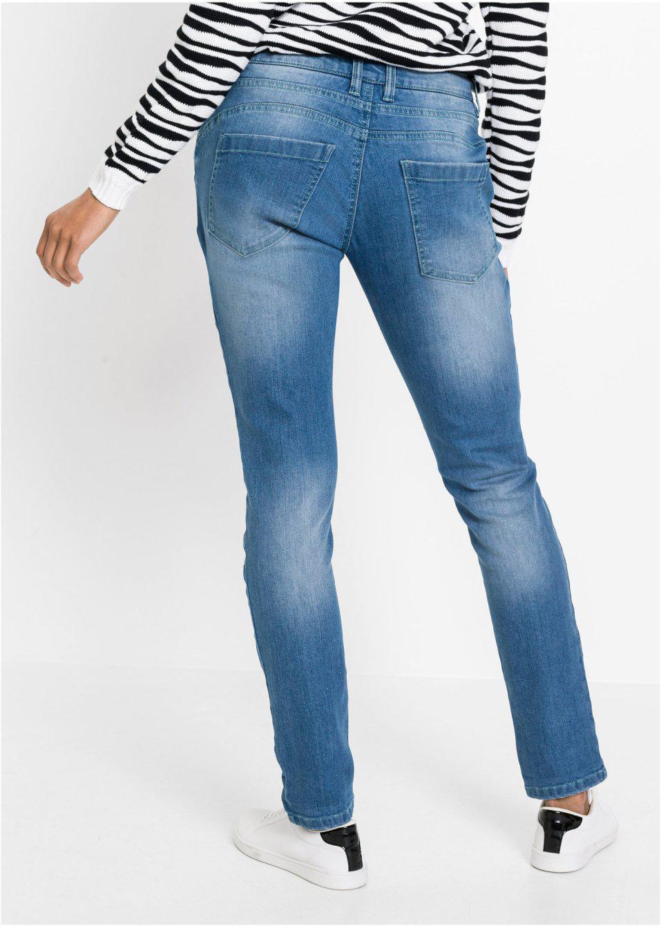 NIEBIESKIE SPODNIE JEANS RIPPED BOYFRIEND